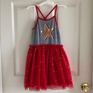Cat&Jack Matching patriotic big sis (5T) dress